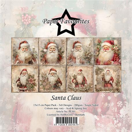 Paper Favourites Santa Claus 3x8design 15x15cm 200g